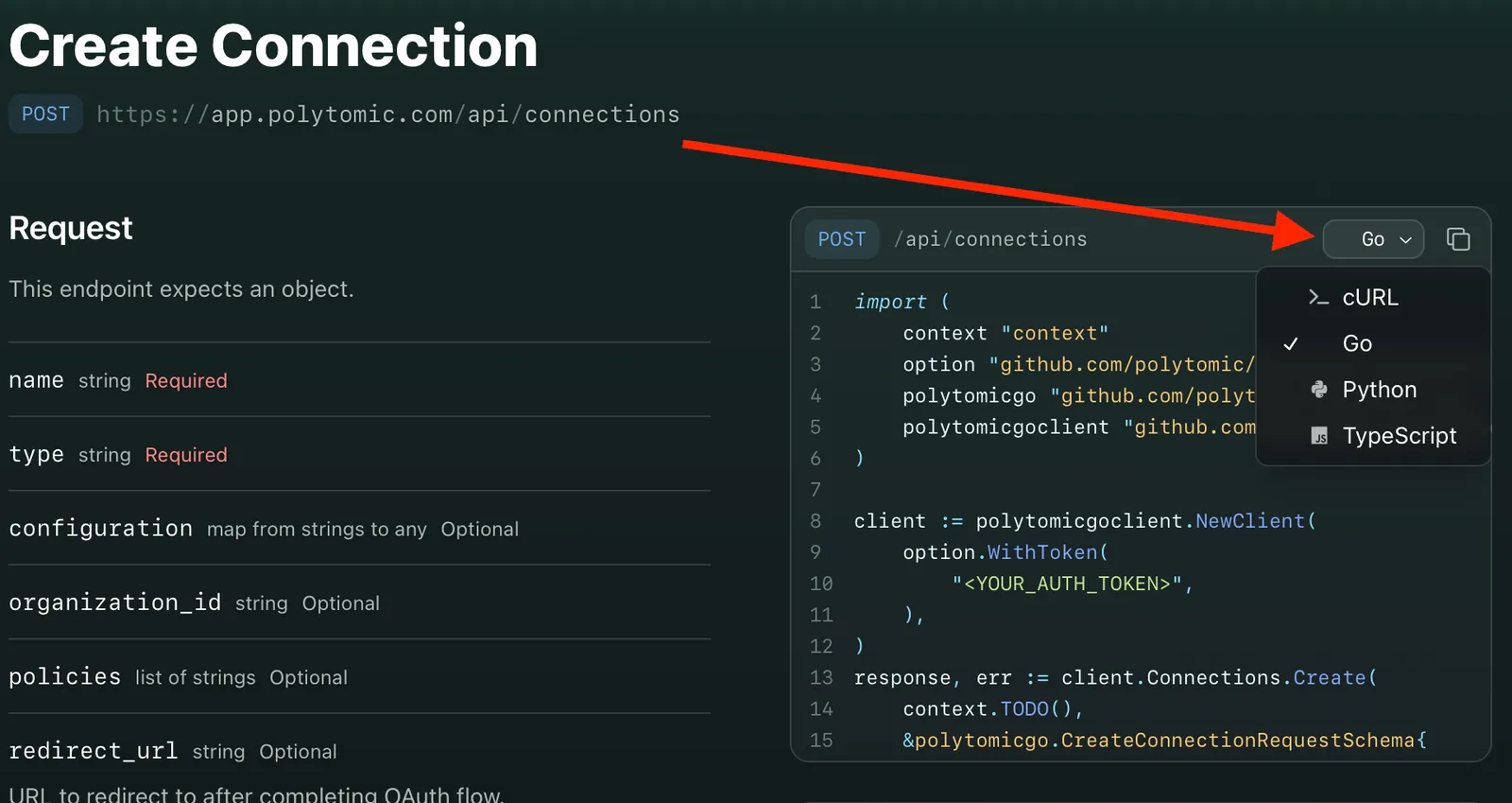 Language-snippet switching